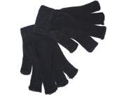 Adult Short Fingerless Black Gloves Costume Gloves