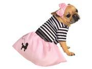 Fifties Girl Pink Dog Costume Dog Costumes
