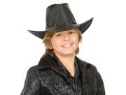 Black Leather Crocodile Hunter Kids Costume Hat Cowboy Costumes