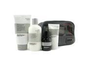 Logistics For Men The Perfect Shave Kit Cleanser Pre Shave Oil Shave Cream After Shave Cream Bag by Anthony