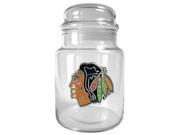 Chicago Blackhawks 31oz Glass Candy Jar