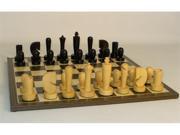 WW Chess Wood Chess Set Black Berliner on Ebony Veneer Board