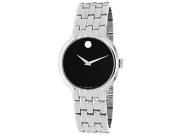 Movado 0606337 Classic Dot Men s Watch Stainless Steel Case and Bracelet Black Dial