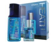 Jovan Heat Man By Jovan Set Fired Up Cologne Body Spray 8.5 Oz Aftershave Cologne 2 Oz