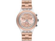 Swatch Full Blooded Chronograph Beige Aluminum Ladies Watch SVCK4047AG