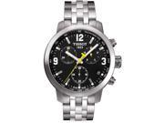 Tissot PRC 200 Chronograph Black Dial Stainless Steel Mens Watch T0554171105700