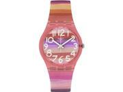 Swatch Astilbe Pink Dial Pink Silicone Unisex Watch GP140