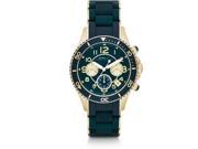 Marc by Marc Jacobs Rock Matte Teal Silicone Chronograph Ladies Watch MBM2597