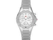 Michele Tahitian Jelly Bean Grey Silicone Chronograph Ladies Watch MWW12D000020