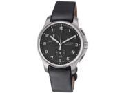 Swiss Army Victorinox Officers Leather Chronograph Mens Watch 241552