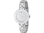 Movado Sapphire Silver Dial Stainless Steel Ladies Watch 0606814