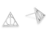 Alex And Ani Harry Potter Deathly Hallows Sterling Silver Stud Earrings - AS17HP17S