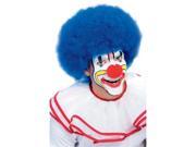 Curly Clown Adult Costume Blue Wig