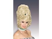 Adult Blonde Beehive Wig with Jewel