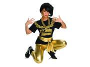 Gold Lame 80 S Rapper Adult Costume Belt