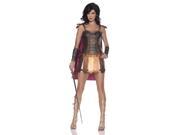 Conqueror Vinyl Lace Warrior Girl Mini Dress Costume Adult Extra Large