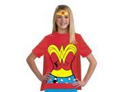Wonder Woman Shirt Headpiece Costume Set Child
