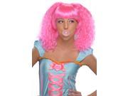 Bubble Gum Costume Wig Adult Pink
