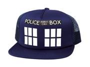 Doctor Who Tardis Mens Blue Trucker Hat