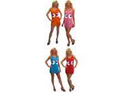 Pac Man Deluxe Tank Dress Group Costume Adult Teen Standard Set Of 4