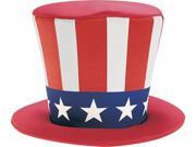 Uncle Sam Foam Top Hat Adult