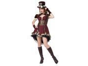Steampunk Girl Costume Dress Adult Medium