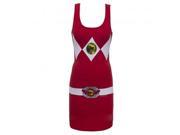 Power Rangers Red Power Ranger Adult Tank Dress Small