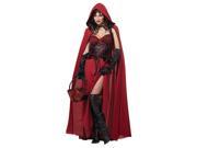 Sexy Dark Red Riding Hood Costume Adult Large 10 12