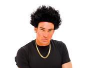 Spikey Shore Adult Male Black Costume Wig