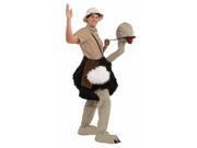 Mascot Riding Ostrich Adult Costume One Size Fits Most