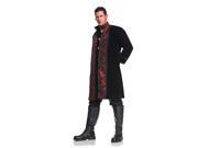 Vampire Gothic Velvet Satin Coat w Pants Adult Costume XX Large