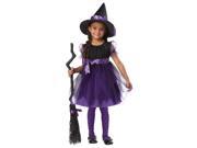 Charmed Black Purple Witch Dress Costume Child Toddler Large 4 6