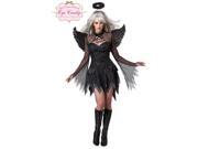 Sexy Black Fallen Angel Dress Costume Adult X Large 12 14