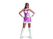 Power Rangers Pink Ranger Deluxe Costume w Goggles Glovelettes Adult 4 6