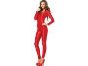Red Spandex Catsuit Adult Costume Small