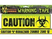 Biohazard Zombie Warning Tape Decoration One Size