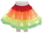 Tutu Petticoat Costume Skirt Child Rainbow One Size Fits Most