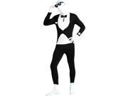 2nd Skin Tuxedo Jumpsuit Costume Adult Large 42 44