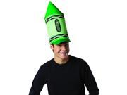 Crayola Green Crayon Costume Accessory Hat Adult