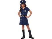 Police Officer Child Costume Large