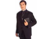 Priest Costume Shirt Front With Collar