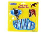 Breyer 1 12 Classics Tack and Blanket Set Blue Stripes