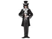 Dark Mad Hatter Alice Wonderland Adult Costume Small 38 40
