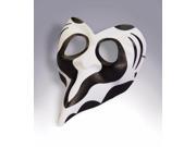 Black White Zebra Costume Eye Mask Adult Standard