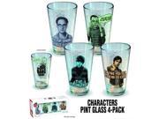Big Bang Theory Character Pint Glass 4 Pack