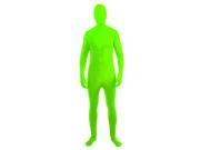 Disappearing Man Invisible Costume Jumpsuit Child Neon Green Medium