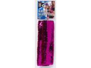 Sequin Costume Arm Sleeves Adult Magenta One Size