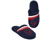 Houston Texans NFL Adult Glitter Stripe Slide Slipper Small