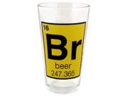 Beer Atomic Number Pint Glass