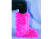 Plush 14 Blacklight Reactive Costume Raver Booties Neon Pink One Size